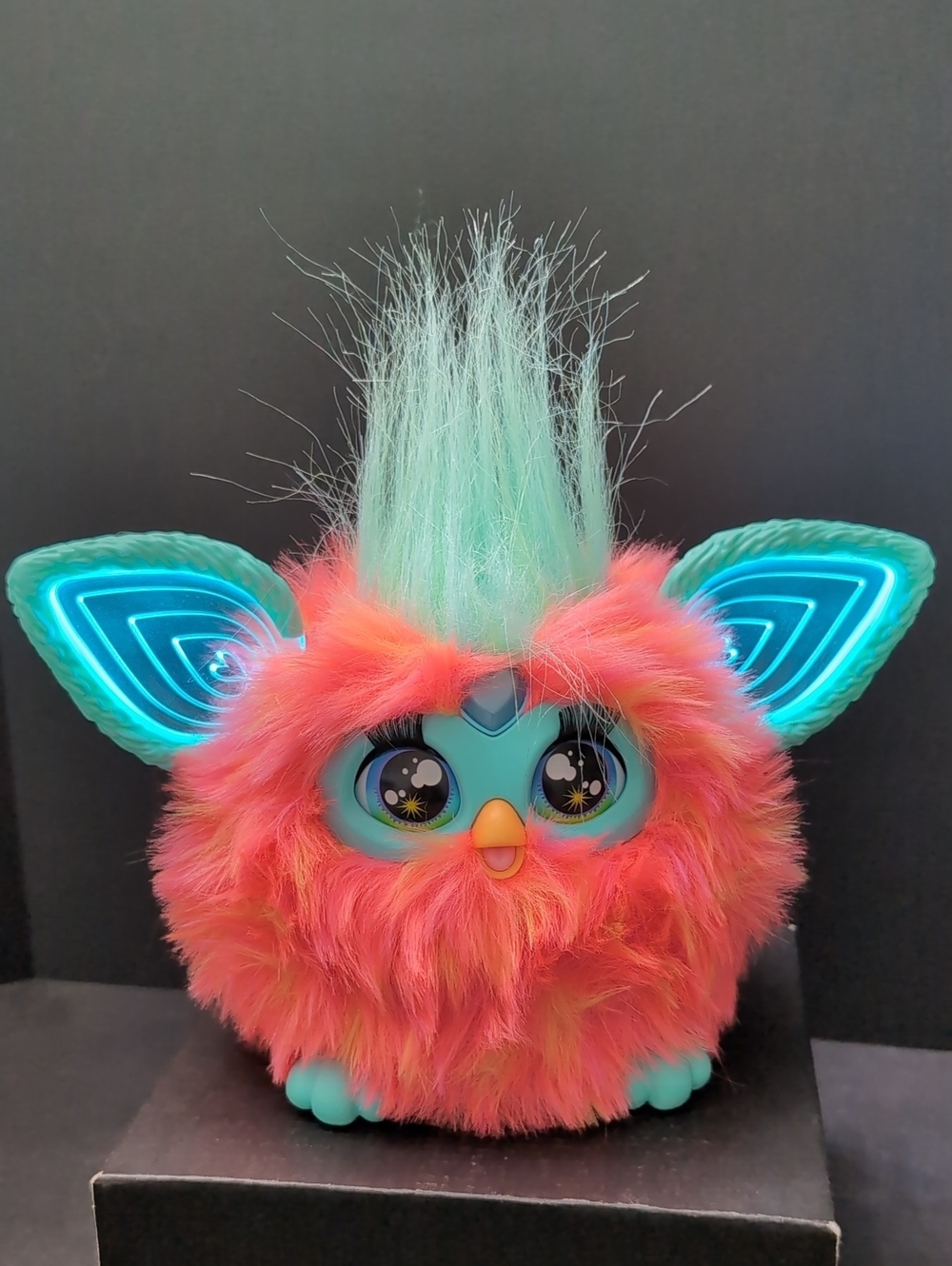 Hasbro Furby 2023 Coral Interactive Plush Toy.